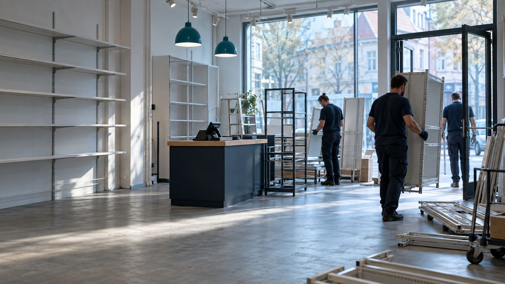 Geräumte Büro- und Gewerbefläche in Braunschweig nach einer Geschäftsauflösung